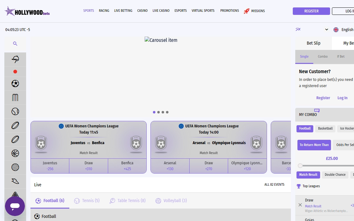 Hollywoodbets Casino UK